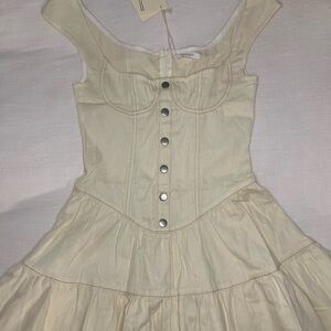 Peppermayo button up mini dress